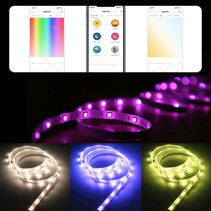 글로벌 버전 Yeelight Aurora 스마트 라이트 - Yeelight Light Lightstrip 리뷰 및 가격